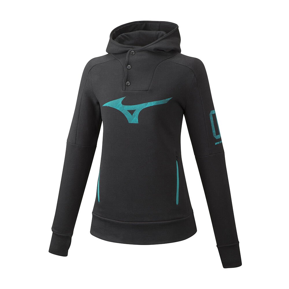 Mizuno Women's Heritage Hoodie Black (K2GC970209-CGX)